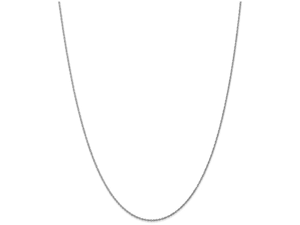 FJC Finejewelers 18 Inch 10k White Gold .8mm Polished Lite Baby Rope Chain Necklace