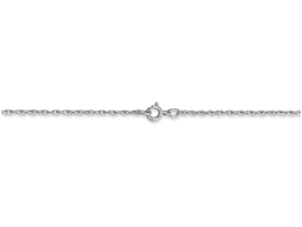 FJC Finejewelers 24 Inch 10k White Gold .8mm Polished Lite Baby Rope Chain Necklace
