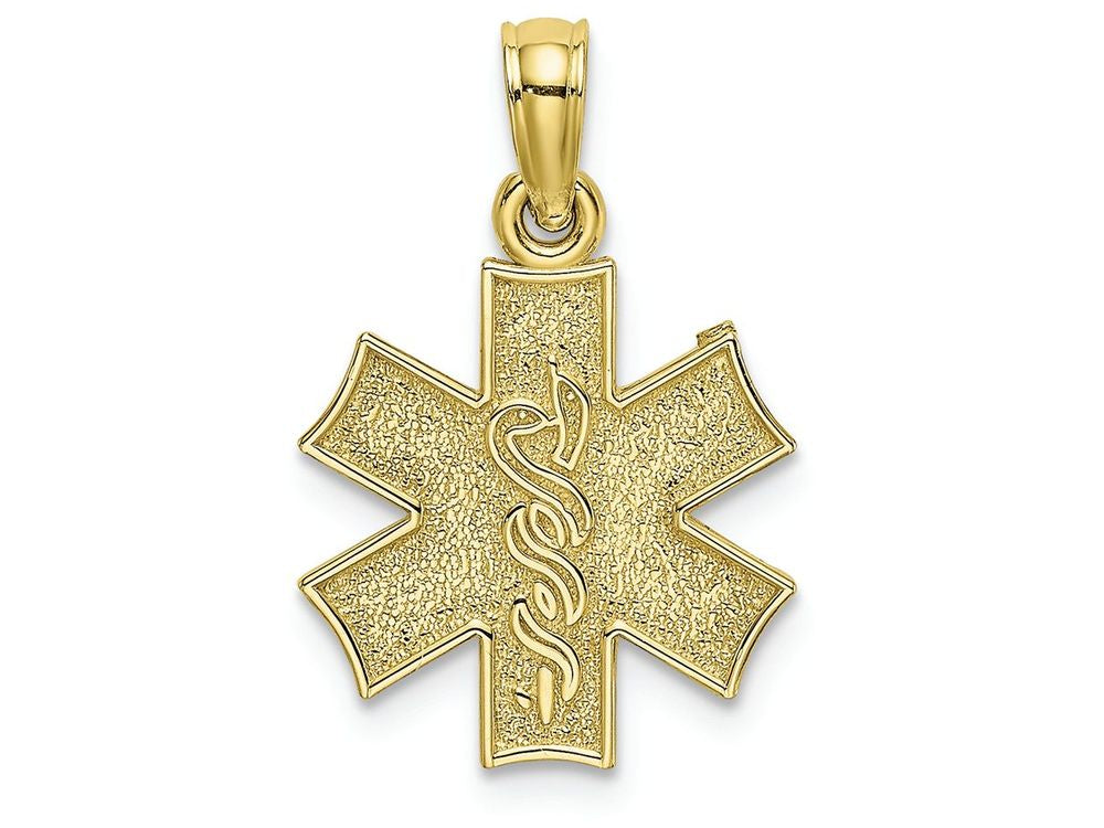FJC Finejewelers 10k Yellow Gold Medical Jewelry Symbol Charm