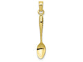 FJC Finejewelers 10k Yellow Gold 3d Table Spoon Charm