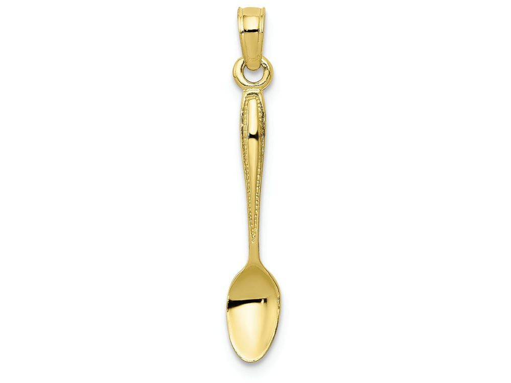 FJC Finejewelers 10k Yellow Gold 3d Table Spoon Charm
