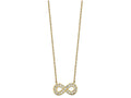FJC Finejewelers 10k Yellow Gold 18inch Polished CZ Infinity Necklace