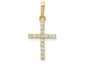 FJC Finejewelers 10k Yellow Gold CZ Cross Charm