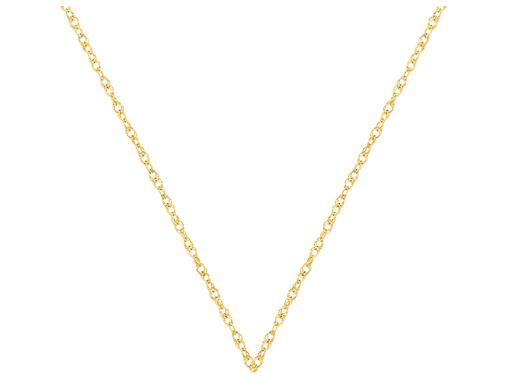 FJC Finejewelers 24 Inch 14k Yellow Gold 1.55mm Carded Cable Rope Chain Necklace