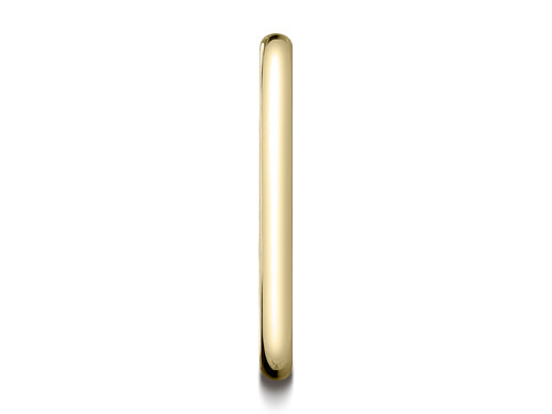 Benchmark 14k Gold 2.0mm Traditional Dome Oval Ring