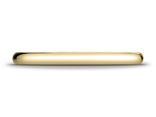 Benchmark 18k Gold 2.0mm Traditional Dome Oval Ring
