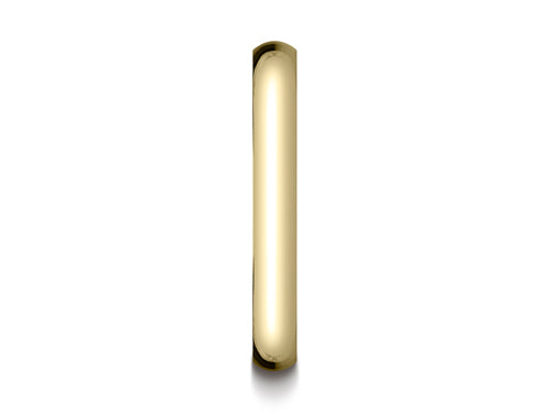 Benchmark 14k Gold 3.0mm Traditional Dome Oval Ring