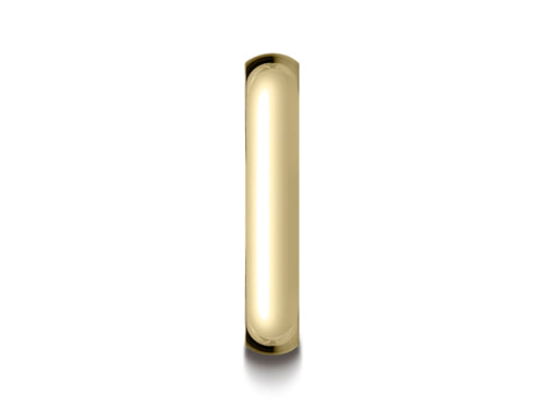 Benchmark 14k Gold 4.0mm Traditional Dome Oval Ring