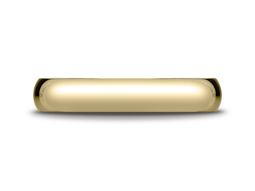 Benchmark 18k Gold 4.0mm Traditional Dome Oval Ring