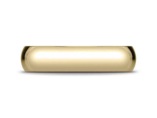 Benchmark 18k Gold 5.0mm Traditional Dome Oval Ring