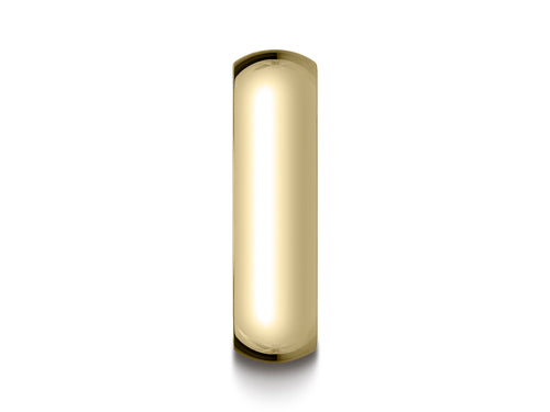 Benchmark 14k Gold 6.0mm Traditional Dome Oval Ring