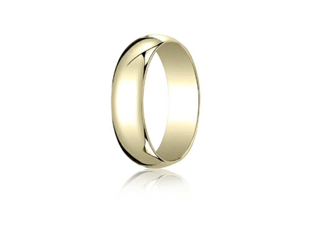 Benchmark 14k Gold 6.0mm Traditional Dome Oval Ring
