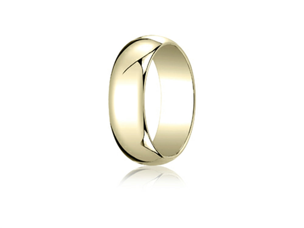 Benchmark 14k Gold 7.0mm Traditional Dome Oval Ring