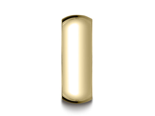 Benchmark 14k Gold 7.0mm Traditional Dome Oval Ring