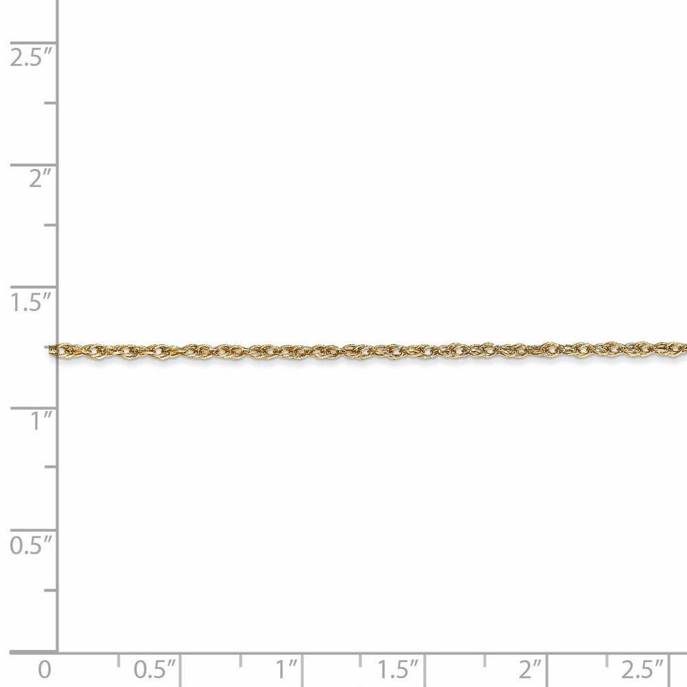 FJC Finejewelers 18 kt Yellow Gold 1.3mm Heavy-baby Rope Chain
