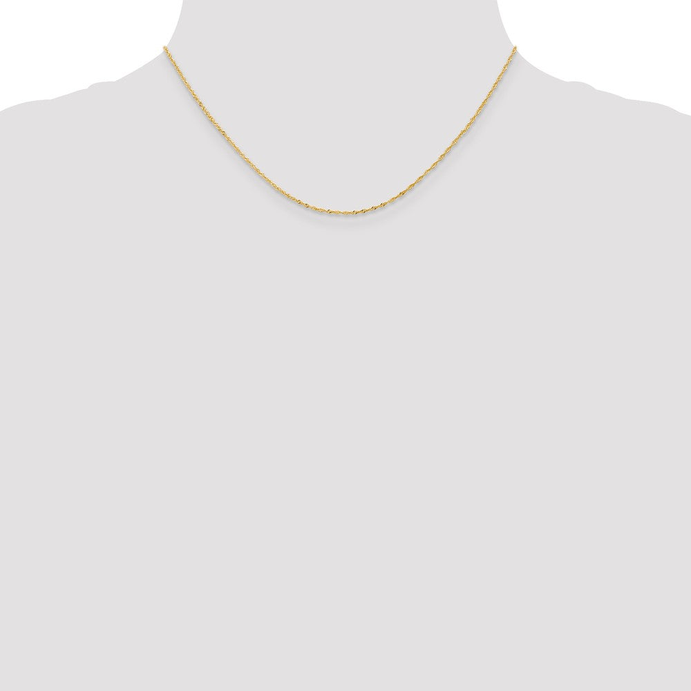 FJC Finejewelers 18 kt Yellow Gold 1.10mm Singapore Chain
