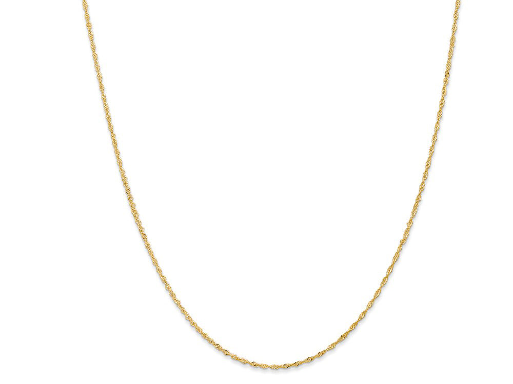 FJC Finejewelers 18 kt Yellow Gold 1.10mm Singapore Chain
