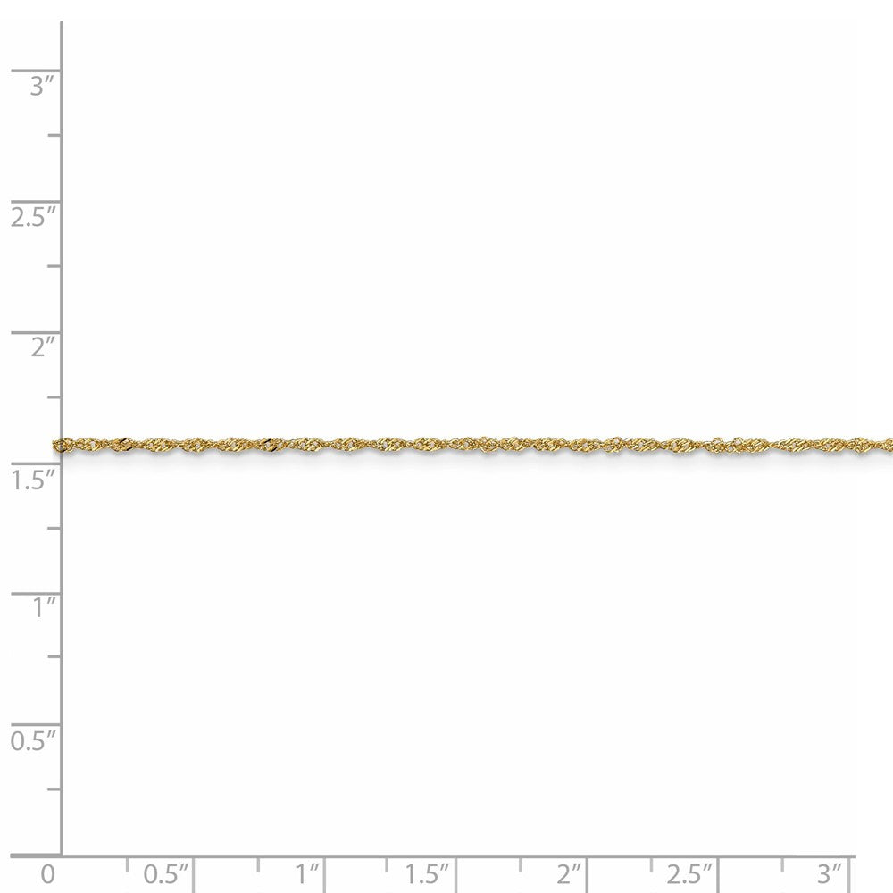 FJC Finejewelers 18 kt Yellow Gold 1.10mm Singapore Chain