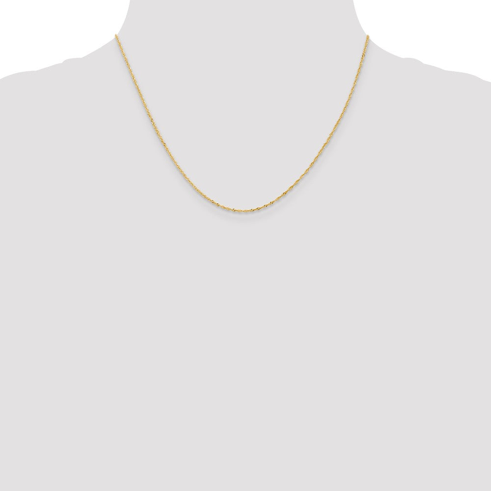 FJC Finejewelers 18 kt Yellow Gold 1.10mm Singapore Chain