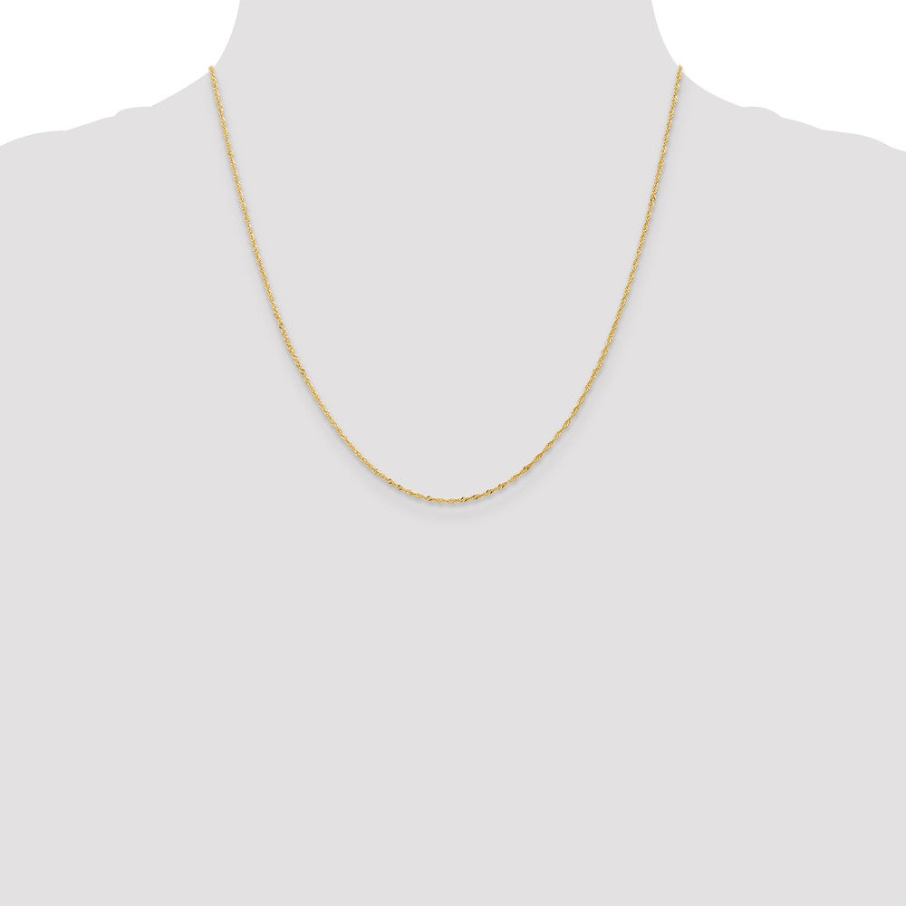 FJC Finejewelers 18 kt Yellow Gold 1.10mm Singapore Chain