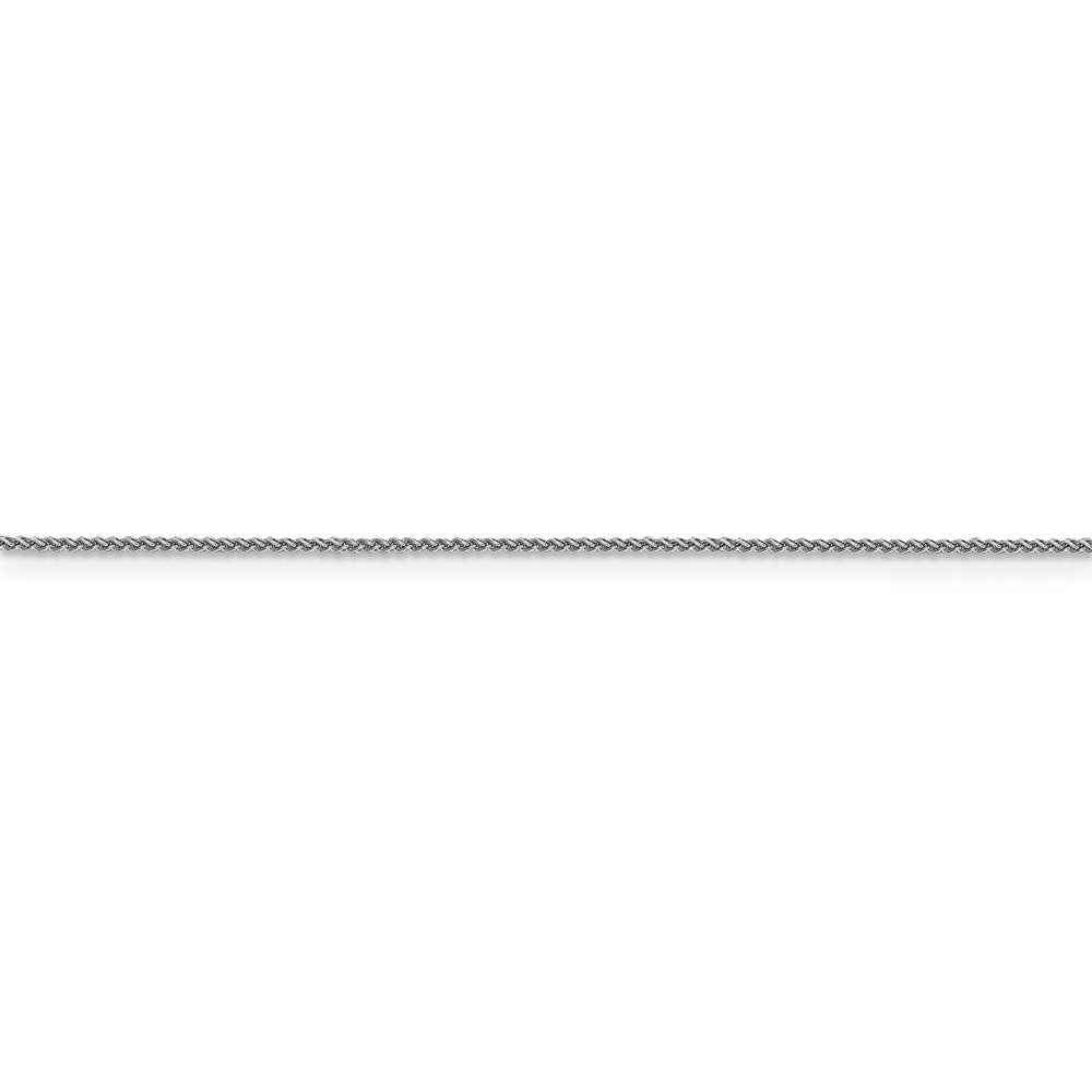 FJC Finejewelers 18k White Gold 1.00mm Bright Cut Spiga Chain