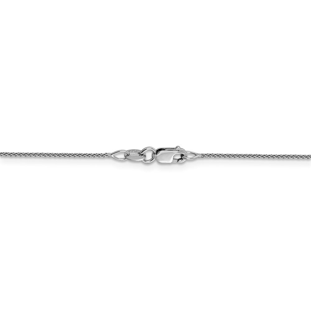 FJC Finejewelers 18k White Gold 1.00mm Bright Cut Spiga Chain