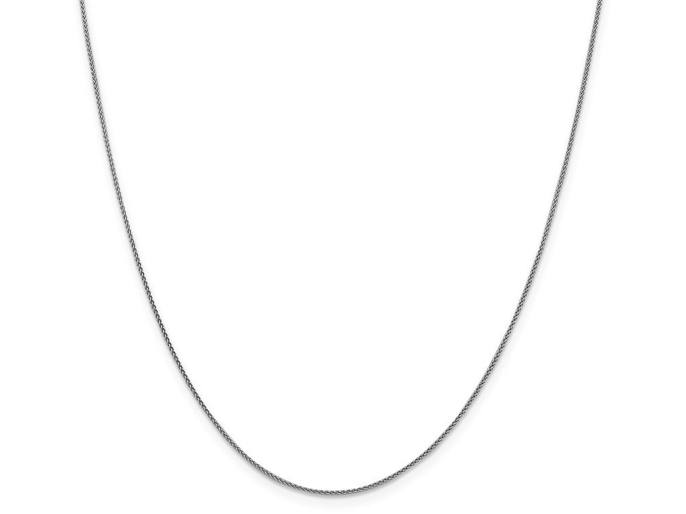 FJC Finejewelers 18k White Gold 1.00mm Bright Cut Spiga Chain