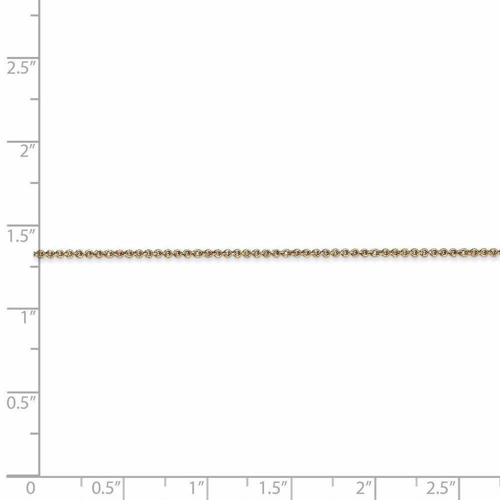 FJC Finejewelers 18 kt Yellow Gold 1.15mm Bright Cut Cable Chain
