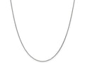 FJC Finejewelers 18k White Gold 1.15mm Solid Bright Cut Cable Chain