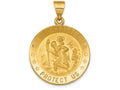 FJC Finejewelers 18k Yellow Gold Saint Christopher Medal Charm
