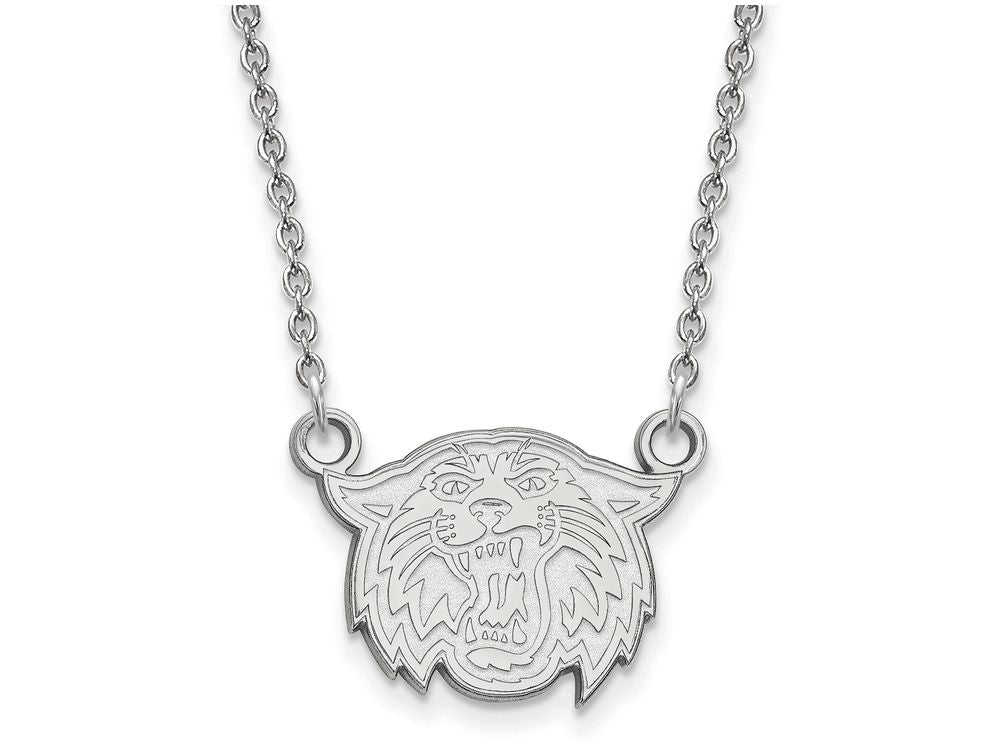 10k White Gold Logoart Villanova University Small Pendant Necklace