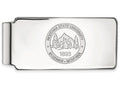10k White Gold Logoart Montana State University Money Clip Crest