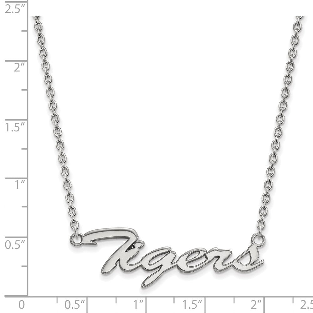 Logoart 10k White Gold Clemson University Extra Small Pendant