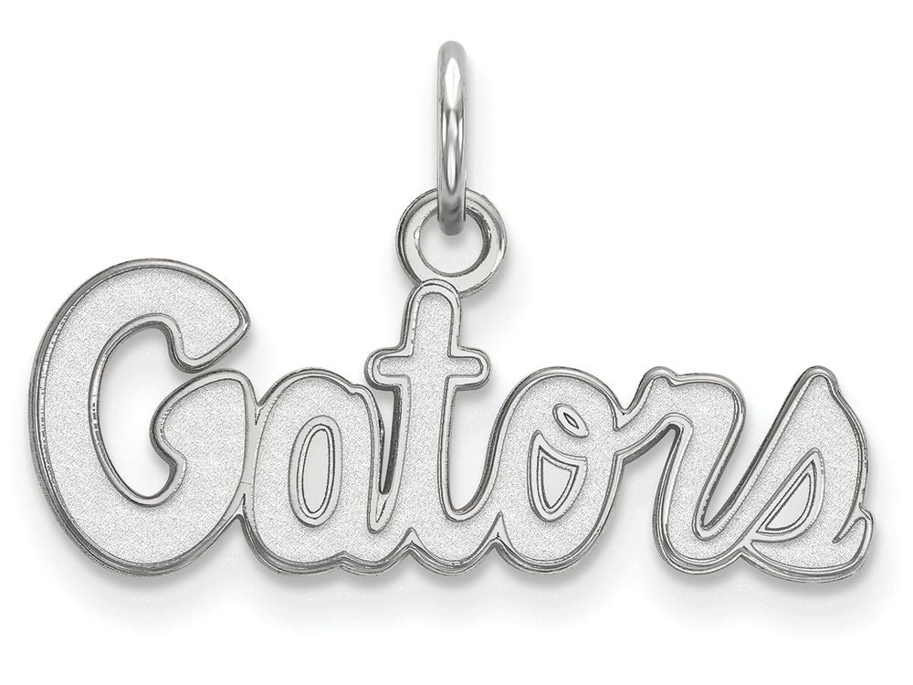 10k White Gold Logoart University Of Florida Extra Small Pendant