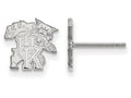 10k White Gold Logoart University Of Kentucky Extra Small Post Earrings