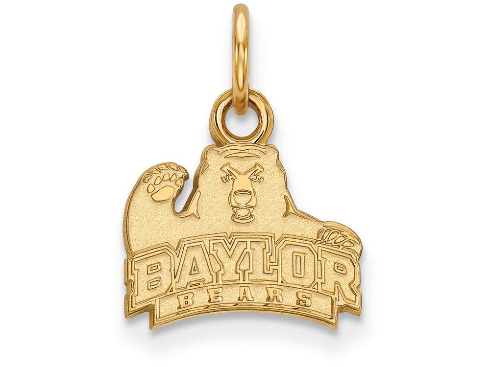 10k Yellow Gold Logoart Baylor University Extra Small Pendant