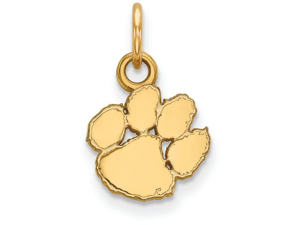 10k Yellow Gold Logoart Clemson University Extra Small Pendant