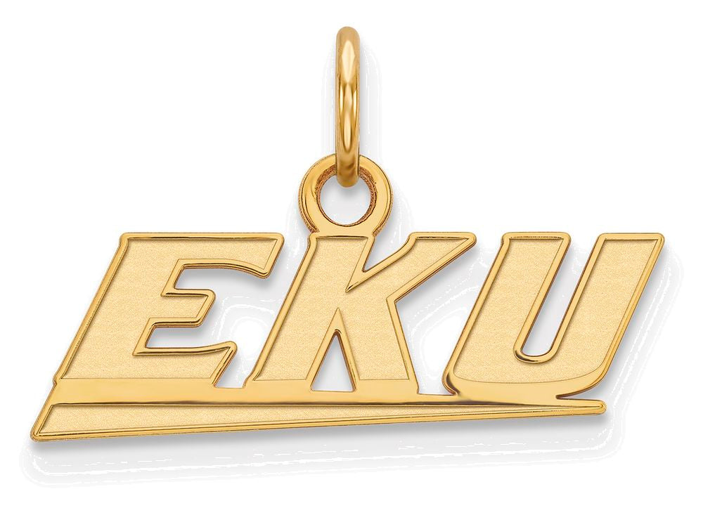 10k Yellow Gold Logoart Eastern Kentucky University Extra Small Pendant