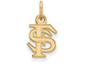 10k Yellow Gold Logoart Florida State University Extra Small Pendant