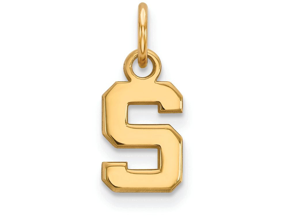 10k Yellow Gold Logoart Michigan State University Extra Small Pendant