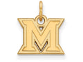 10k Yellow Gold Logoart Miami University Extra Small Pendant