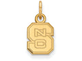 10k Yellow Gold Logoart North Carolina State University Extra Small Pendant