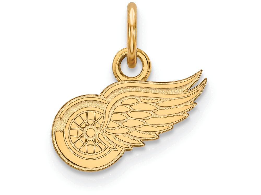 10k Yellow Gold Nhl Logoart Detroit Red Wings Extra Small Pendant