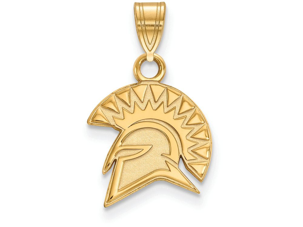 10k Yellow Gold Logoart San Jose State University Small Pendant