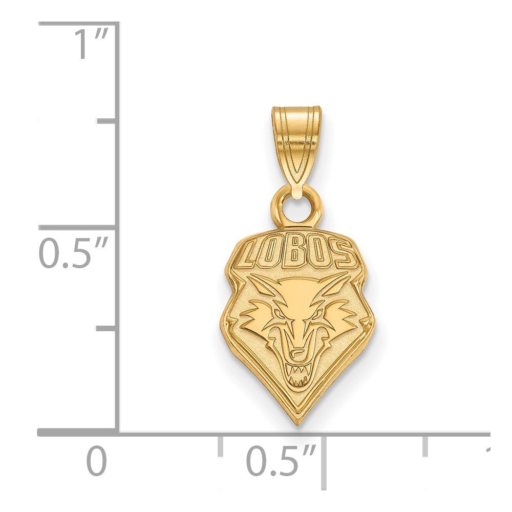 10k Yellow Gold Logoart University Of New Mexico Small Pendant