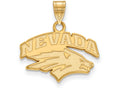 10k Yellow Gold Logoart University Of Nevada Small Pendant