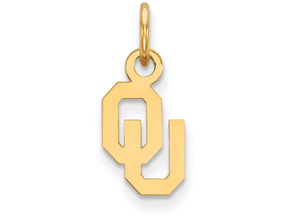 10k Yellow Gold Logoart University Of Oklahoma Extra Small Pendant