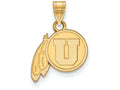 10k Yellow Gold Logoart University Of Utah Small Pendant