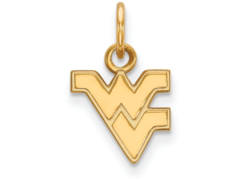 10k Yellow Gold Logoart West Virginia University Extra Small Pendant