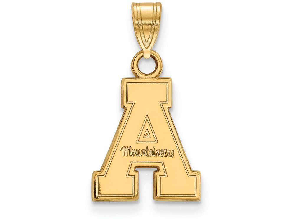 10k Yellow Gold Logoart Appalachian State University Small Pendant